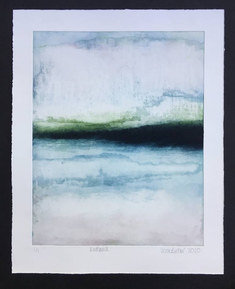 Original Abstract Landscape Printmaking by Lizzie Butler