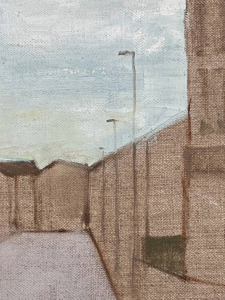 Original Abstract Architecture Painting by Lizzie Butler