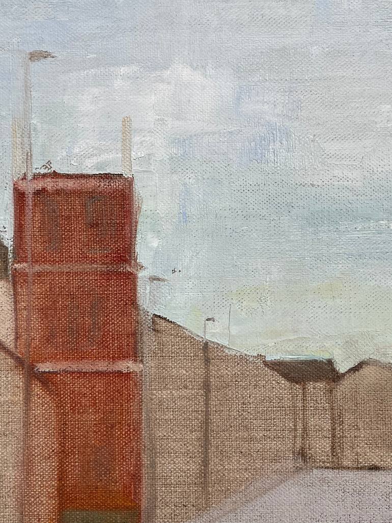 Original Abstract Architecture Painting by Lizzie Butler
