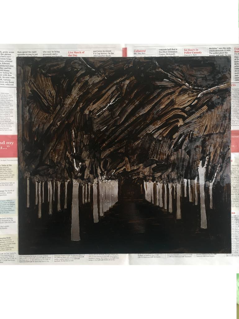 Original Abstract Landscape Printmaking by Lizzie Butler