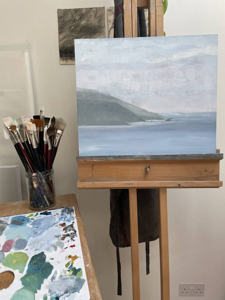 Original Fine Art Seascape Painting by Lizzie Butler