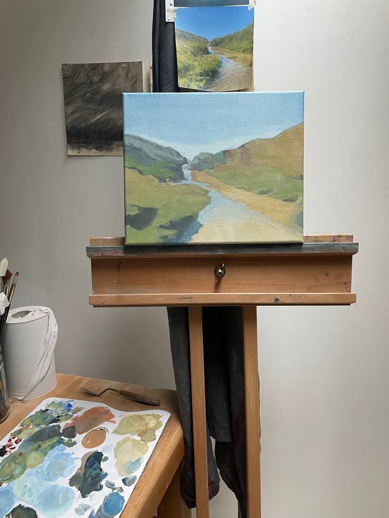 Original Abstract Landscape Painting by Lizzie Butler