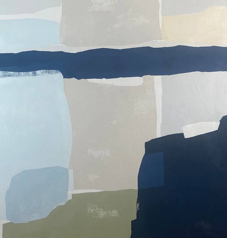 Original Abstract Geometric Painting by Tom Mendola