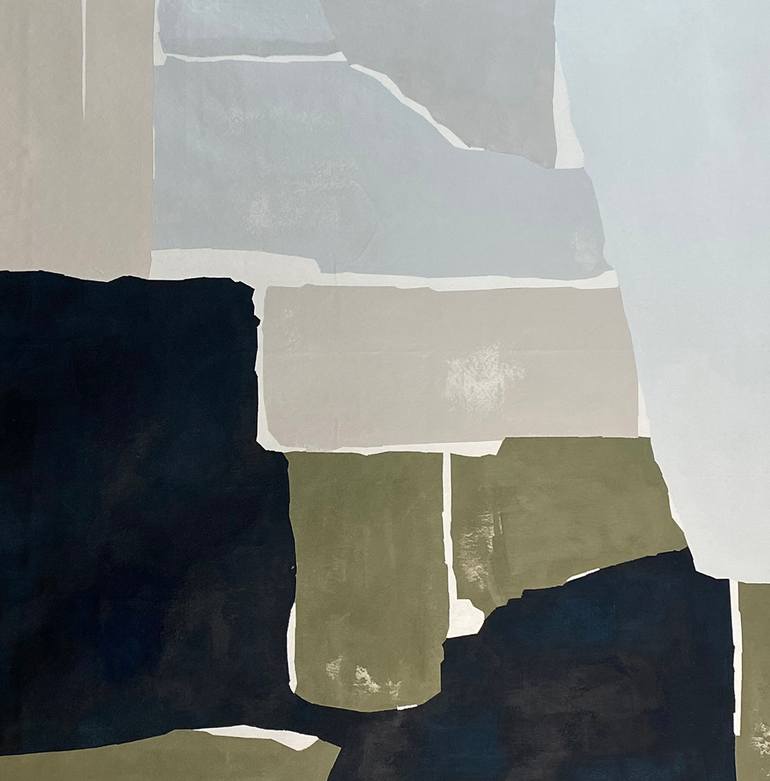 Original Abstract Geometric Painting by Tom Mendola