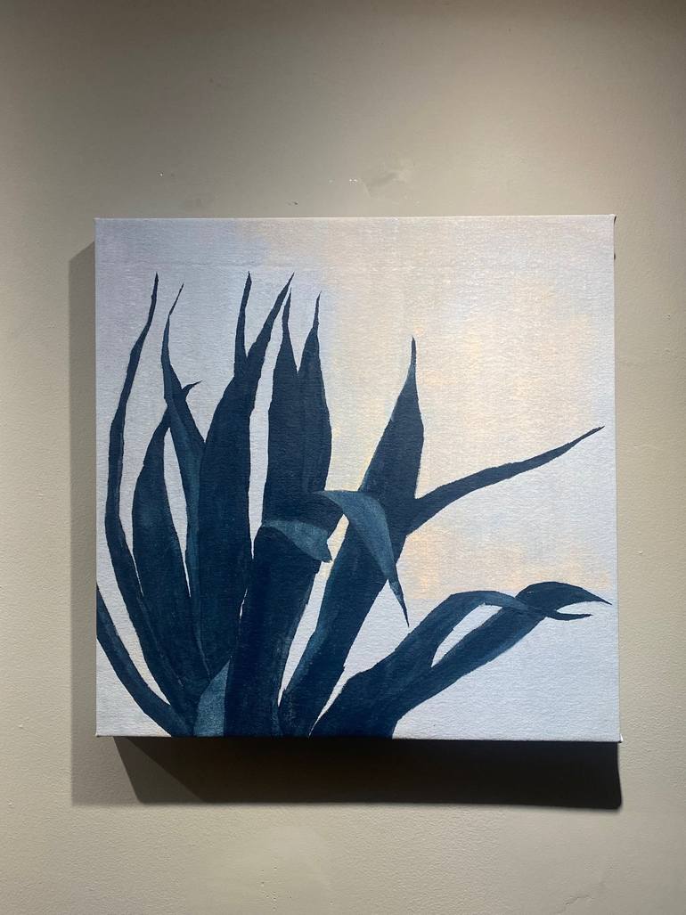 Original Abstract Botanic Painting by Tom Mendola