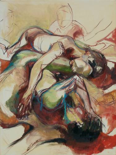 Original Expressionism Mortality Paintings by Christine Viens