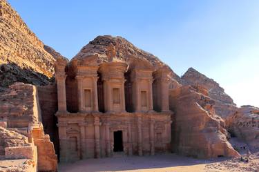The Monastery temple, Petra city, UNESCO Site, Wadi Musa, Jordan thumb