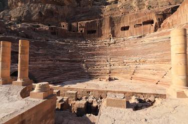 The Nabataean Theatre, Petra, UNESCO Site, Wadi Musa, Jordan thumb