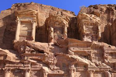 The Corinthian Tomb, Petra, UNESCO Site, Wadi Musa, Jordan thumb