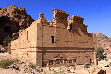 The Qasr al-Bint temple, Petra, UNESCO Site, Jordan thumb