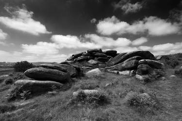 Gritstone rock formations on Lawrence Field, Grindleford village, Derbyshire County; Peak District National Park - Limited Edition of 20 thumb