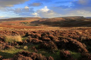 Sunset over the Derwent Moors, Upper Derwent Valley, Peak District National Park, Derbyshire, England - Limited Edition of 20 thumb