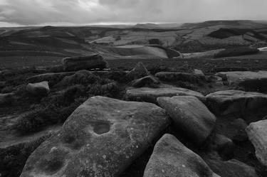 Gritstones on Derwent Moors, Upper Derwent Valley, Peak District National Park, Derbyshire, England - Limited Edition of 20 thumb