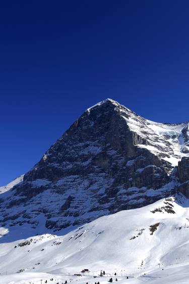 Winter snow, North face of the Eiger mountain, Grindelwald Ski resort; Swiss Alps, Switzerland - Limited Edition of 20 thumb