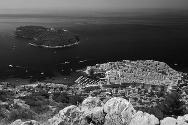Aerial View of the City walls and Lokrum island, Dubrovnik, Croatia - Limited Edition of 15 thumb
