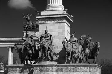 The Millennium Memorial at Heroes Square, next to the City Park, Budapest city, Hungary - Limited Edition of 15 thumb