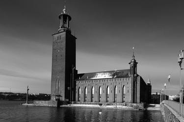 Winter view of the City Hall on Lake Malaren, Stockholm City, Sweden - Limited Edition of 15 thumb