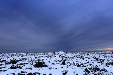 Winter snow over the Grindavík Lava fields, Reykjanes Peninsula, Iceland - Limited Edition of 15 thumb
