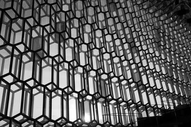 Interior architecture of the Harpa concert hall, Reykjavik city, Iceland - Limited Edition of 15 thumb
