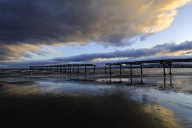 Sunset over the old jetty, Punta Arenas city, Patagonia, Chile - Limited Edition of 15 thumb