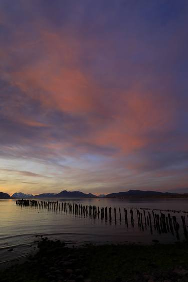 Print 08   Sunset over the Gulf of Admiral Montt, Puerto Natales city, Patagonia, Chile - Limited Edition of 15 thumb