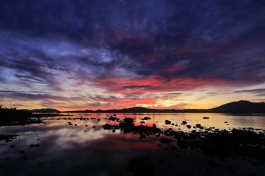 Print 13   Sunset over the Gulf of Admiral Montt, Puerto Natales city, Patagonia, Chile - Limited Edition of 15 thumb