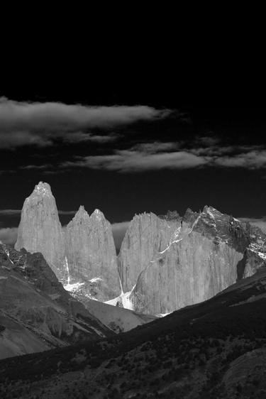 Print 02  View of the Three granite towers of the Torres del Paine National Park, Patagonia, Chile - Limited Edition of 15 thumb