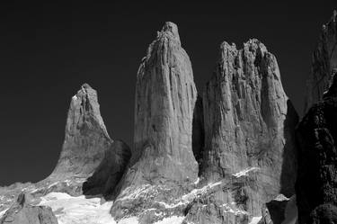 Print 04   View of the Three granite towers of the Torres del Paine National Park, Patagonia, Chile - Limited Edition of 15 thumb