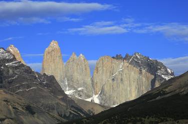 Print 08   View of the Three granite towers of the Torres del Paine National Park, Patagonia, Chile - Limited Edition of 15 thumb