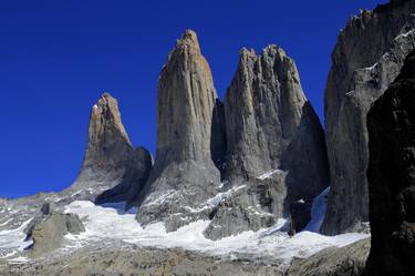 Print 16   View of the Three granite towers of the Torres del Paine National Park, Patagonia, Chile - Limited Edition of 15 thumb