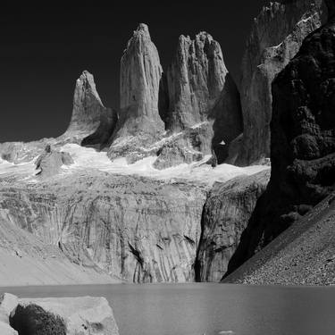 Print 20   View of the Three granite towers of the Torres del Paine National Park, Patagonia, Chile - Limited Edition of 15 thumb