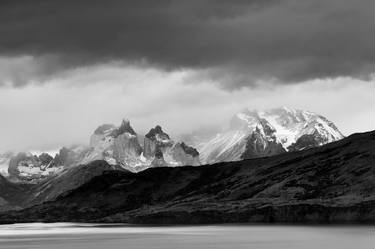 View of the Cerro Paine Grande and Cordillera De Paine mountains over Lago del Torro, Torres de Paine, Chile - Limited Edition of 15 thumb