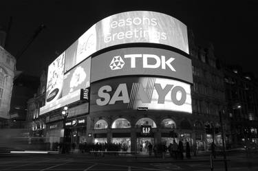 Neon illuminated sign, Piccadilly Circus, Westminster, London, England - Limited Edition of 15 thumb