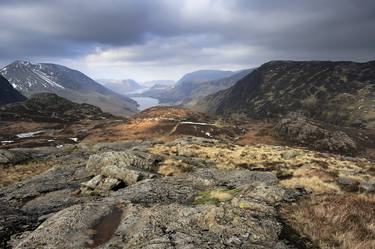 View of Buttermere from Fleetwith Pike, Honister Pass, Lake District National Park, Cumbria, England - Limited Edition of 25 thumb