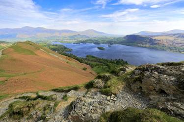 Derwentwater from Cat Bells fell, Keswick, Cumbria, Lake District National Park, England - Limited Edition of 25 thumb