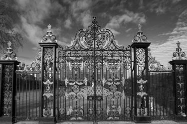 Ornate gates on Kensington Palace, Kensington Gardens, London, England - Limited Edition of 25 thumb