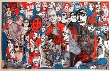 Print of People Drawings by Isabelle Biquet