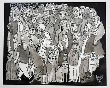 Print of People Drawings by Isabelle Biquet