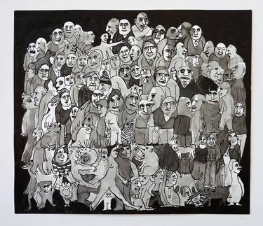 Print of Pop Art People Drawings by Isabelle Biquet
