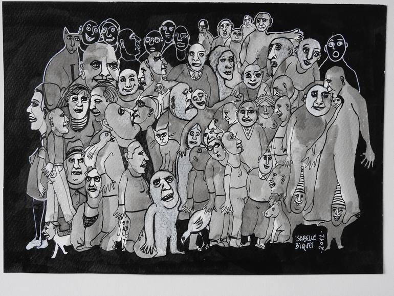 Print of Figurative People Drawings by Isabelle Biquet 