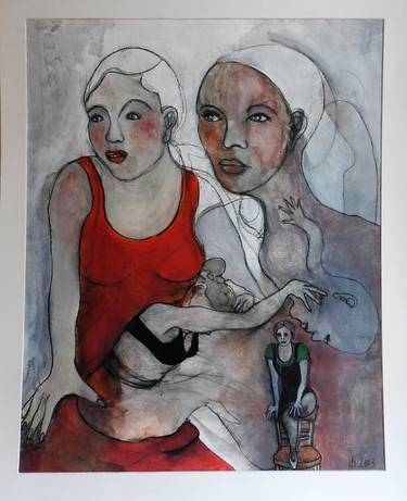 Original Figurative People Paintings by Isabelle Biquet