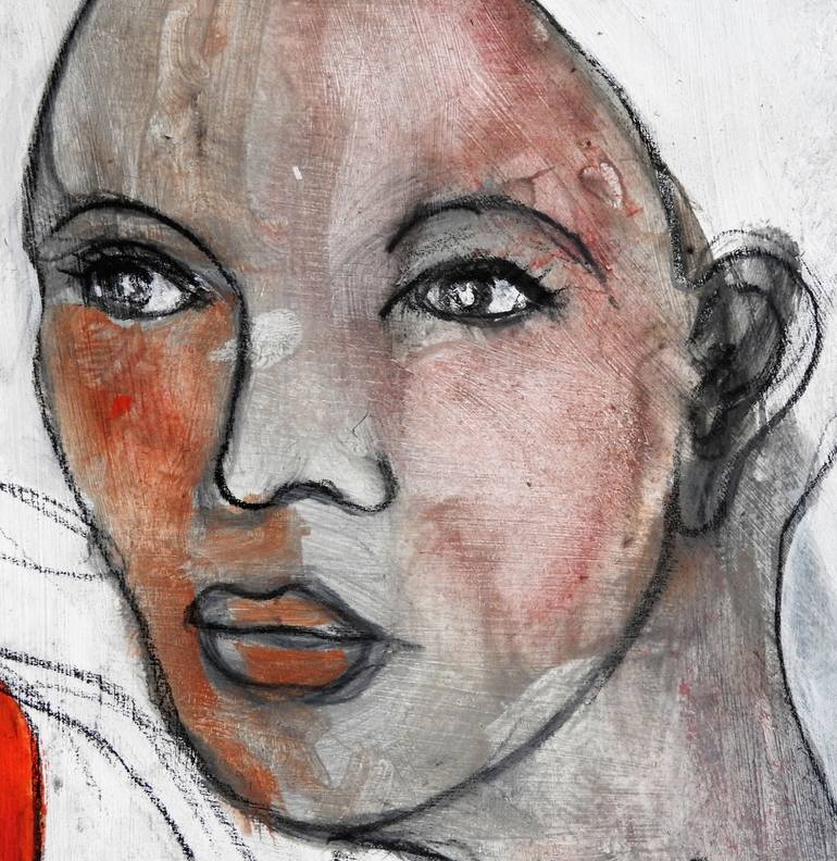 Original People Painting by Isabelle Biquet 