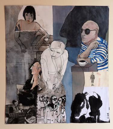 Original People Paintings by Isabelle Biquet