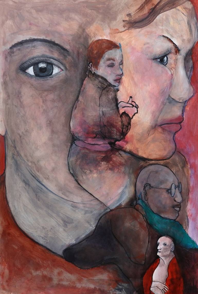 Original Figurative People Paintings by Isabelle Biquet 