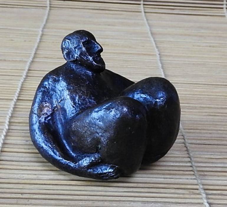 Original Figurative Nude Sculpture by Isabelle Biquet 