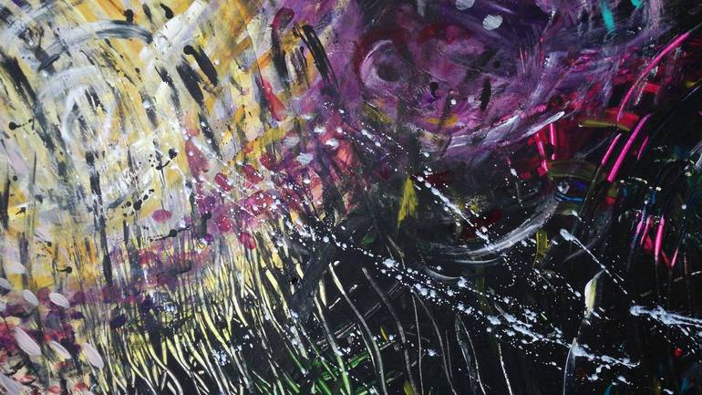 Original Impressionism Abstract Painting by Erika Petunoviene Ayte