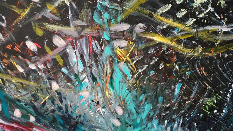 Original Impressionism Abstract Painting by Erika Petunoviene Ayte