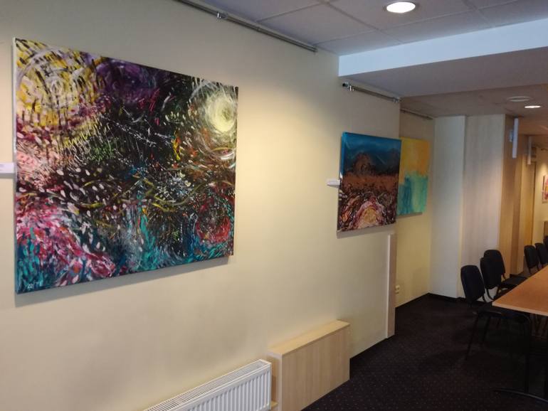 Original Impressionism Abstract Painting by Erika Petunoviene Ayte