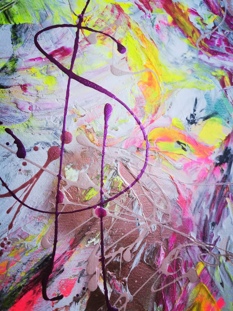 Original Abstract Health & Beauty Painting by Erika Petunoviene Ayte