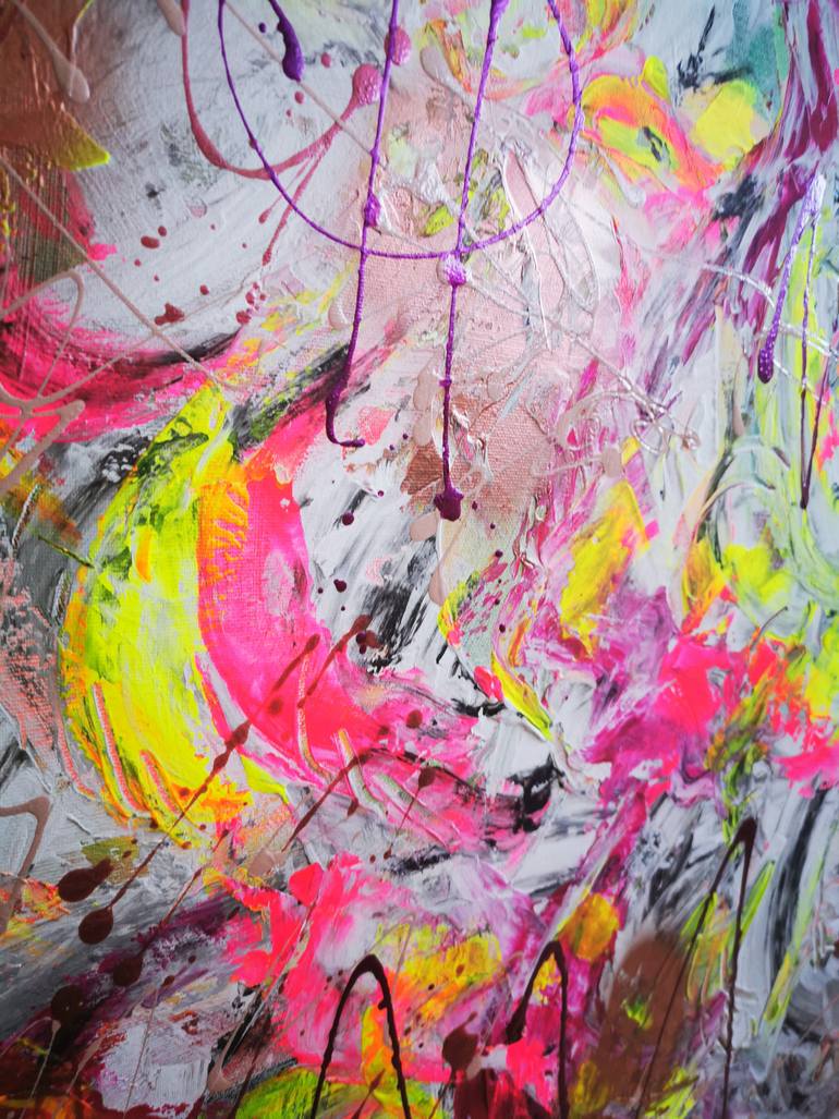 Original Abstract Health & Beauty Painting by Erika Petunoviene Ayte
